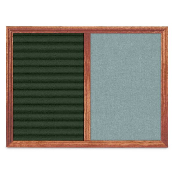 Enclosed Corkboard, 1 Door, 18"x24", 4" Fra